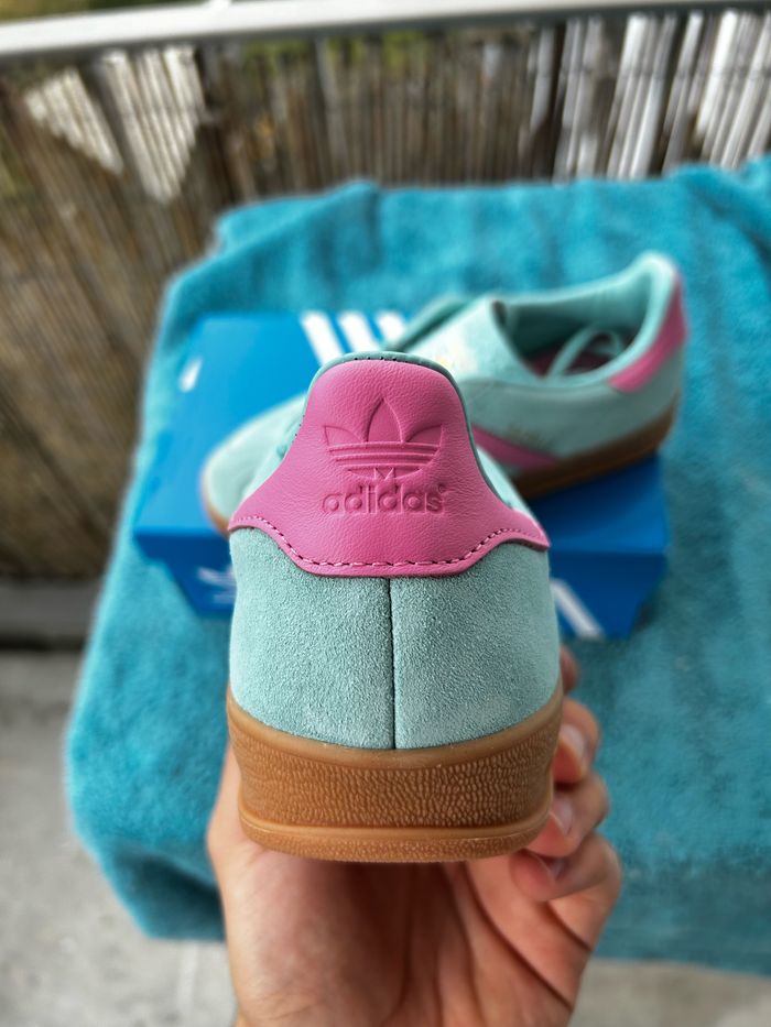 Adidas Gazelle Flash Aqua (Bleu et rose) - photo numéro 5