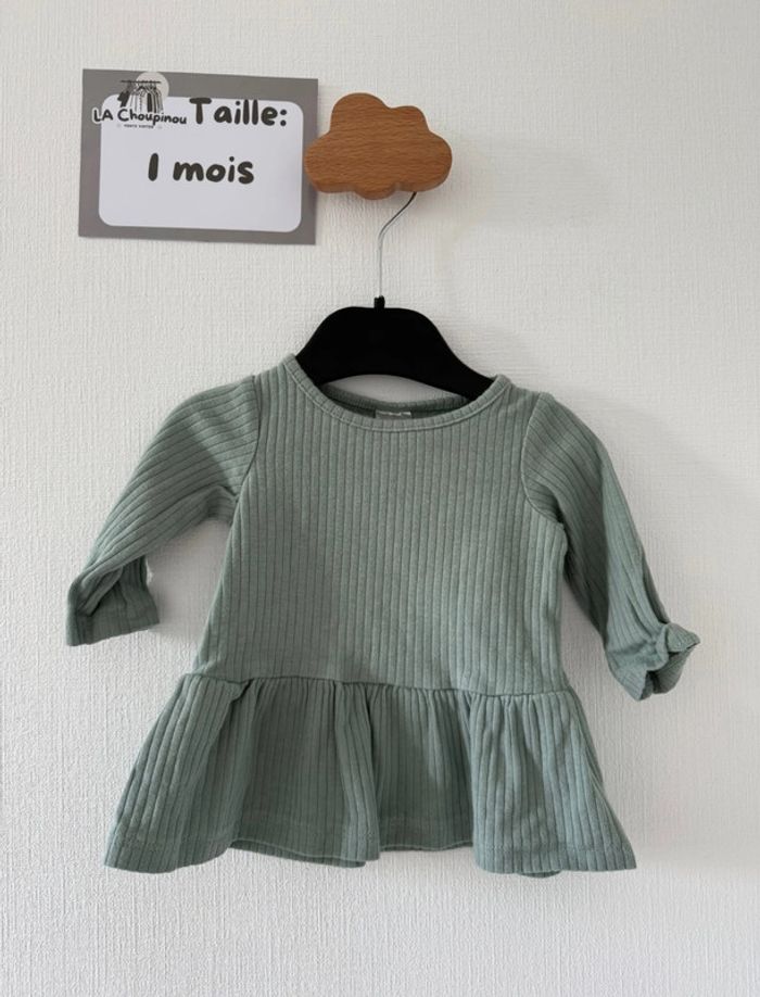 Robe verte - taille 1 mois 🌸