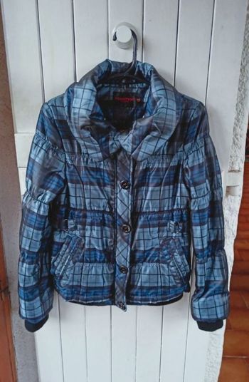 Blouson à carreaux bleu hopeshow t.M