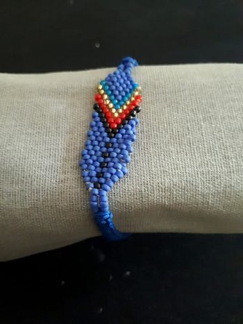 Bracelet réglable bleu