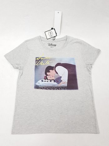 t-shirt femme Blanche neige gris