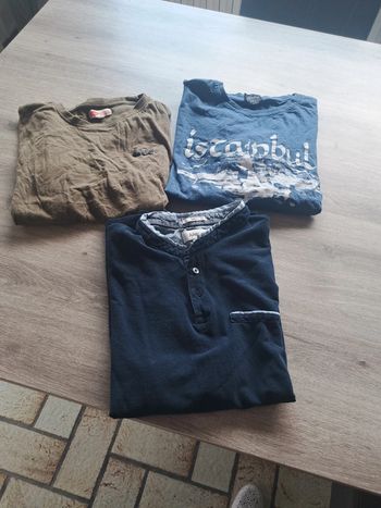 Lot de 3 t-shirts homme manche courte taille L