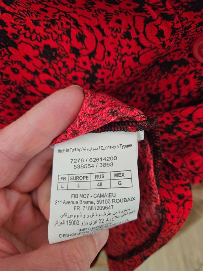 Blouse cache coeur Camaïeu Neuve - photo numéro 5