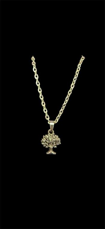Collier avec pendentif arbre Olivier