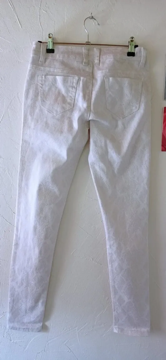 🌸 Pantalon imprimé python, taille 38 - photo numéro 3