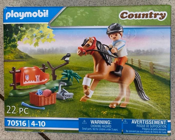 Playmobil 70516 Cavalier et Poney Connemara- Country- Le Poney Club- Poney à Collectionner équitation