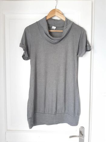 Tunique grise Camaïeu T38