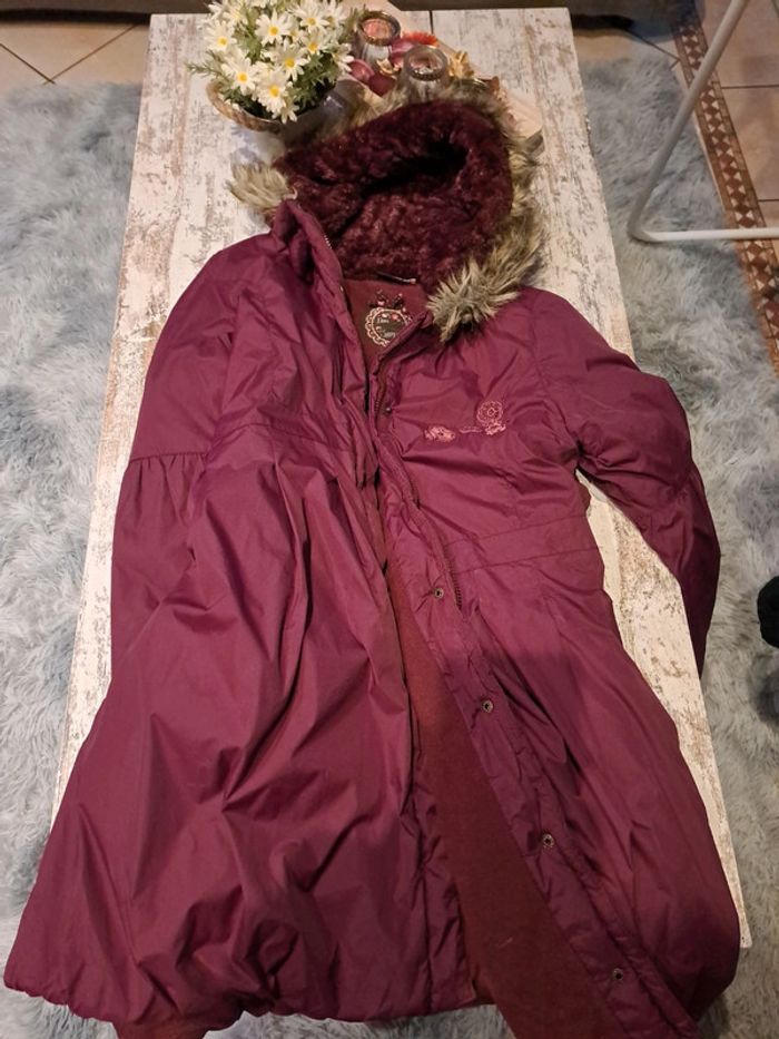 Superbe parka violine sergent major doublure polaire - photo numéro 2