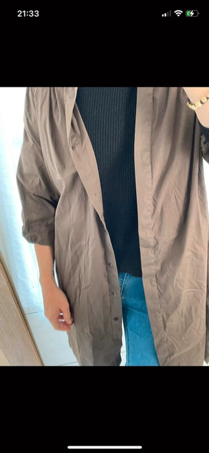 Veste chemise longue - photo numéro 4