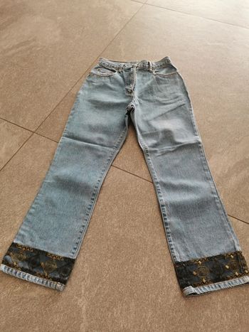 Pantalon jean droit femme M 38 comme neuf