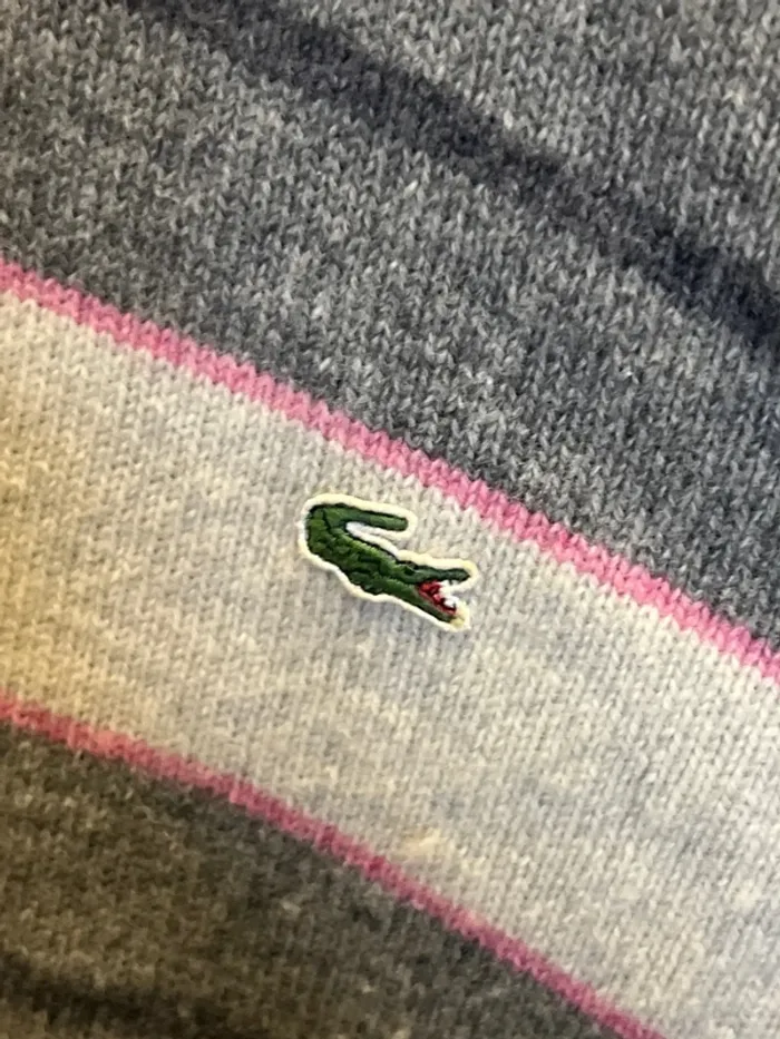 Pull en pure Laine vierge Lacoste taille L - photo numéro 2