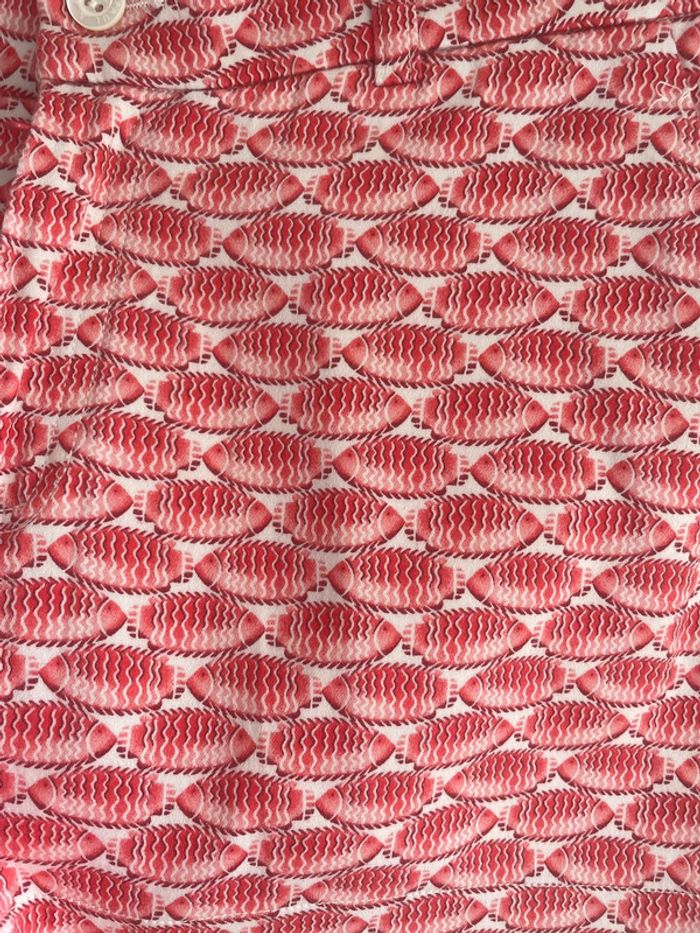 Short Paul & Joe Sister blanc à motif poissons rouges – 38 - photo numéro 3
