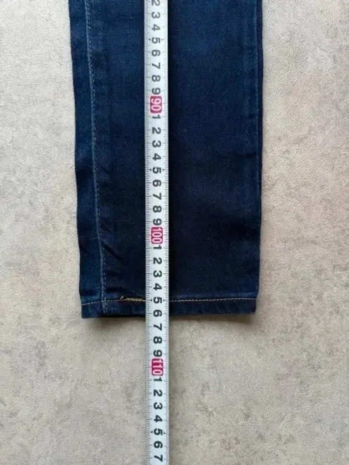 Jeans Levi's 711 W28 FR38 L32 coupe skinny bleu marine Femme Women pan564b - photo numéro 4