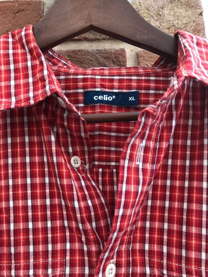 Chemise homme à carreaux XL 💯 % coton - photo numéro 3