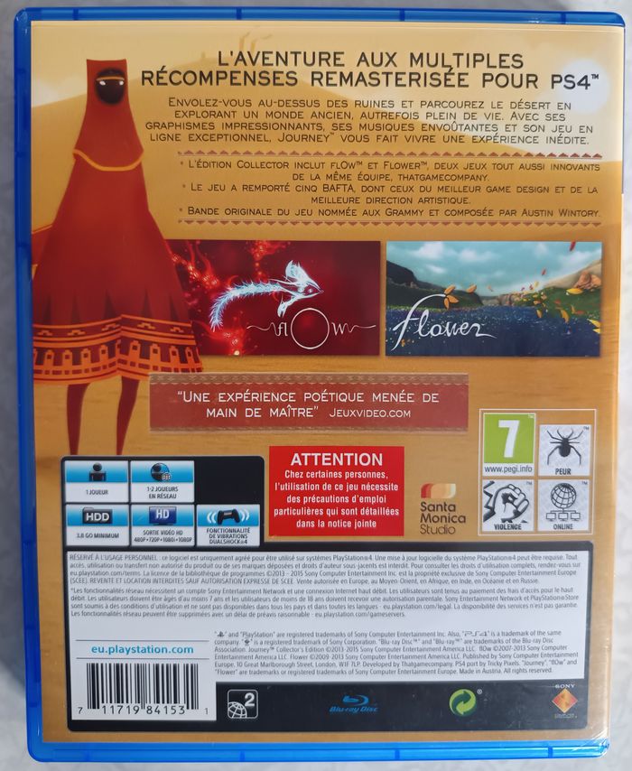 Journey Collector's Edition PS4 Sony PlayStation 4 + notice - photo numéro 2