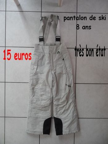 pantalon de ski 8 ans