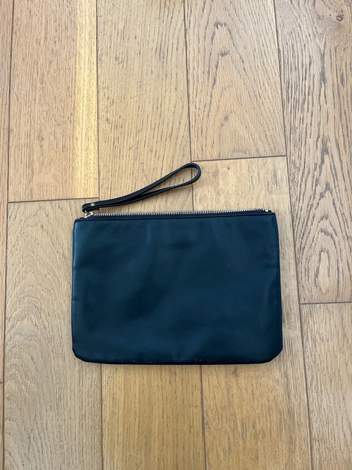Pochette noir avec fleurs rouge Mango - photo numéro 4