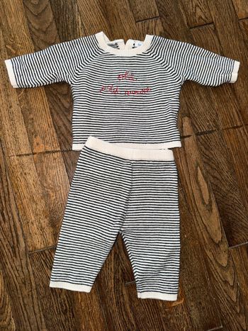 Ensemble en maille Bout’chou 1 mois