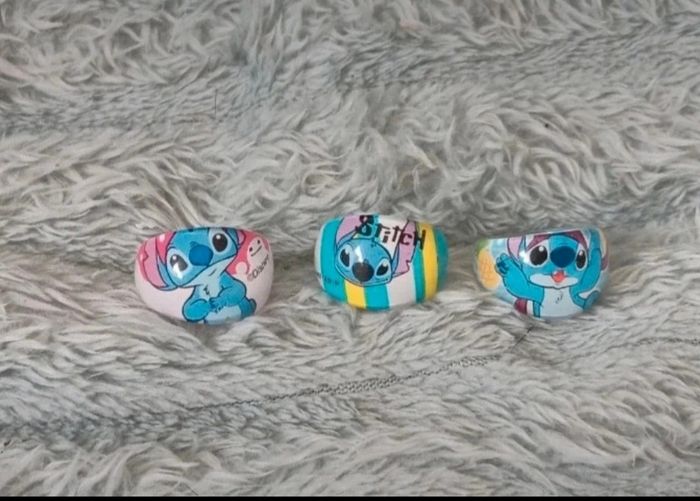 Lot de 3 bagues stitch disney - photo numéro 2