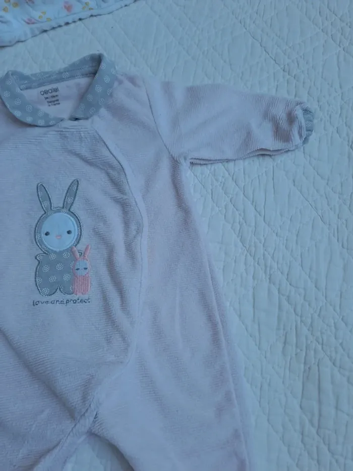 Lot 6 pyjama velours - 3 mois - photo numéro 6