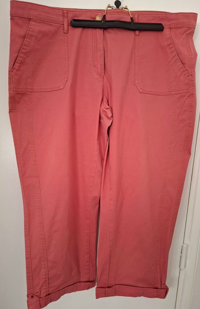 Pantalon corsaire brique