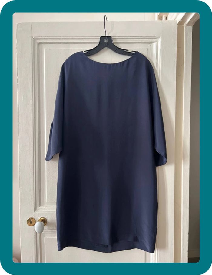 Robe manches chauve-souris aux genoux 100% soie taille 38 - Max&Moi