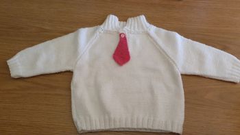 pull fait main 2 a 3 ans