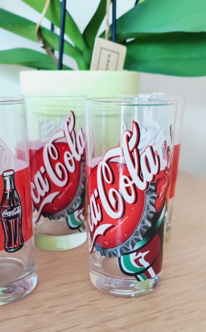 🌿 Lot de 5 verres de la marque Coca 🌿 - photo numéro 3