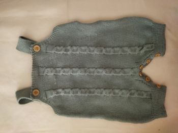 Combinaison en laine vert kaki