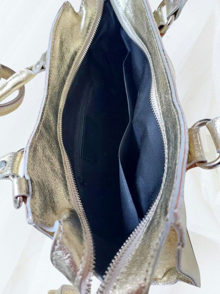 Sac trapèze cuir irisé 🇮🇹 - photo numéro 4