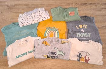 Lot 14 pyjamas bébé 6 mois – velours + coton – bon état