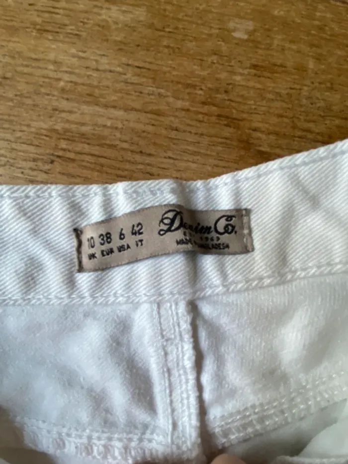 Short jean blanc Primark - photo numéro 3