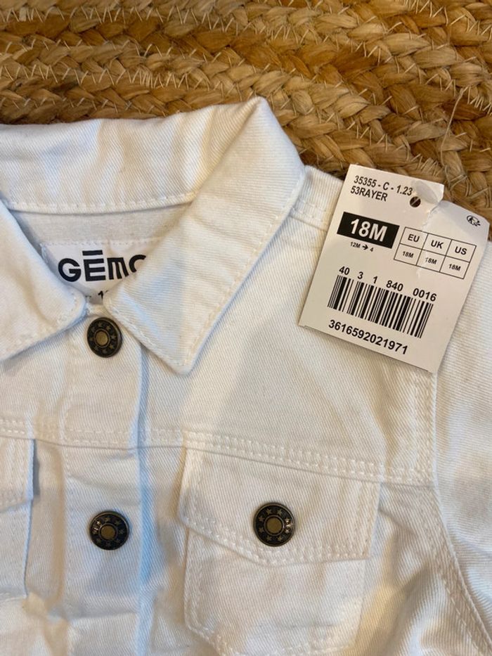 Veste jean fille 18 mois Gemo - photo numéro 2