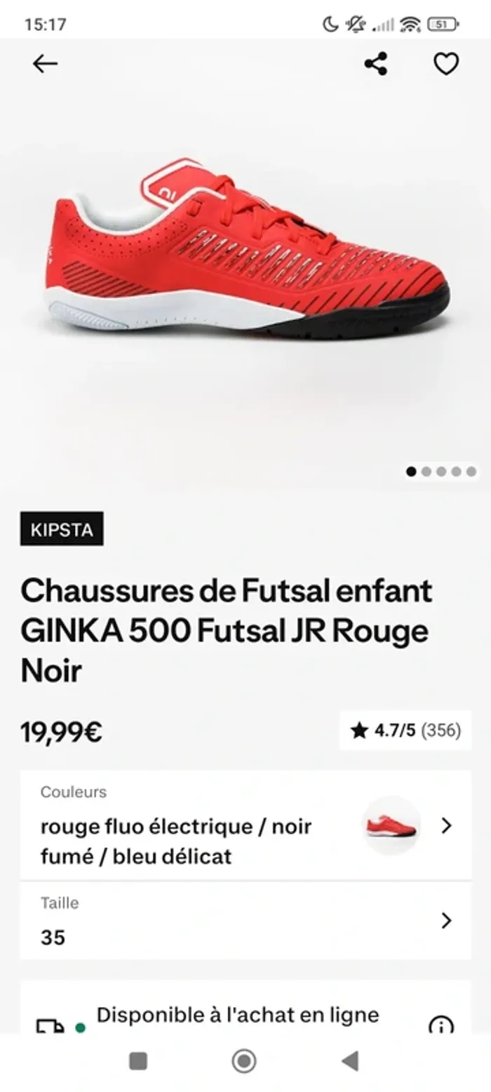 Baskets futsal pointure 35 - photo numéro 4