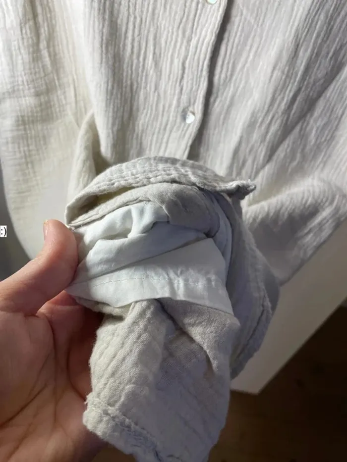 Robe chemise en gaz de coton taille 40 - photo numéro 8
