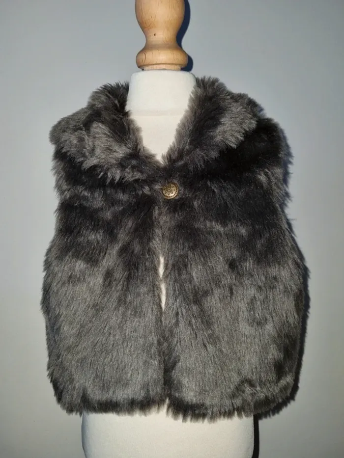 Gilet en fausse fourrure sans manches 4 ans Gémo - photo numéro 2