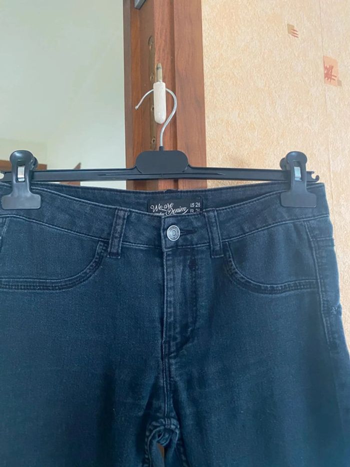 Jeans noir femme taille 36 très bon etat - photo numéro 3