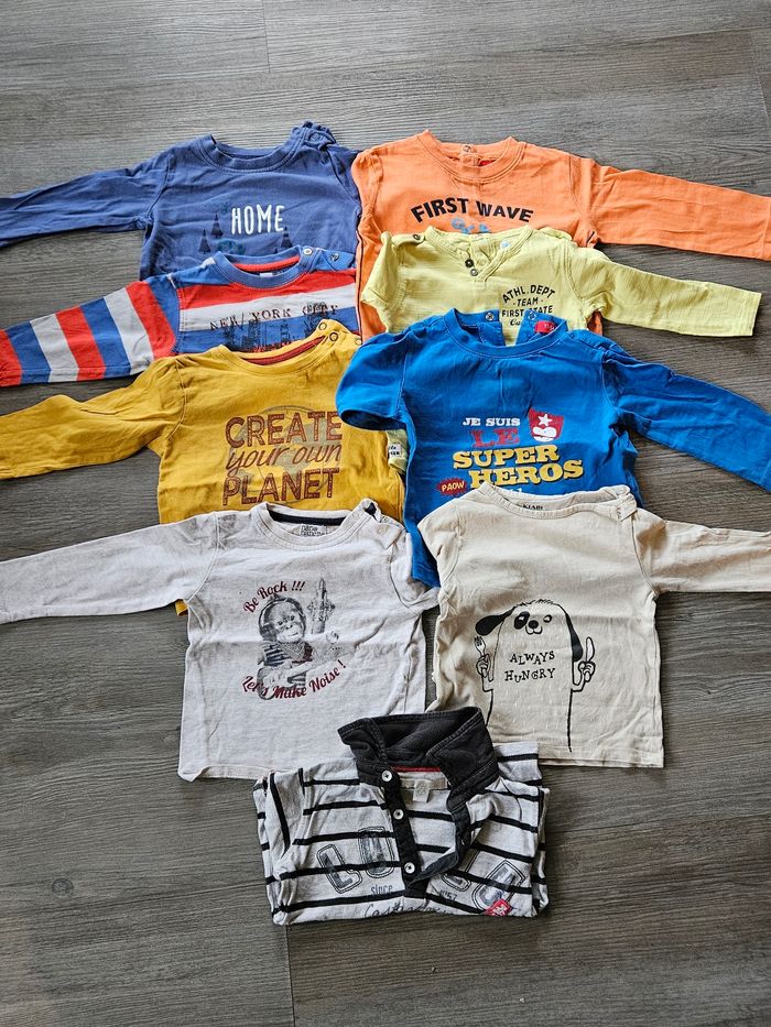 Lots de T-shirt manches longues