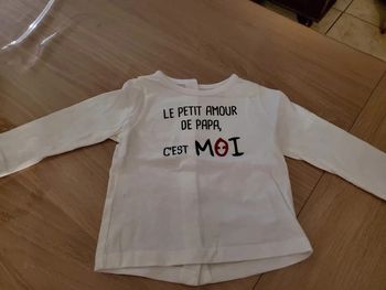 tee shirt ML Taille 6 mois Vert Baudet