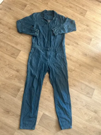 Monoprix, combinaison en jeans lycoell bleu, brute, taille 36