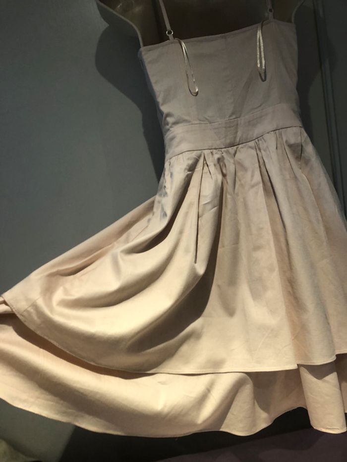Robe rose poudré Naf-Naf taille 34 style vintage - photo numéro 7