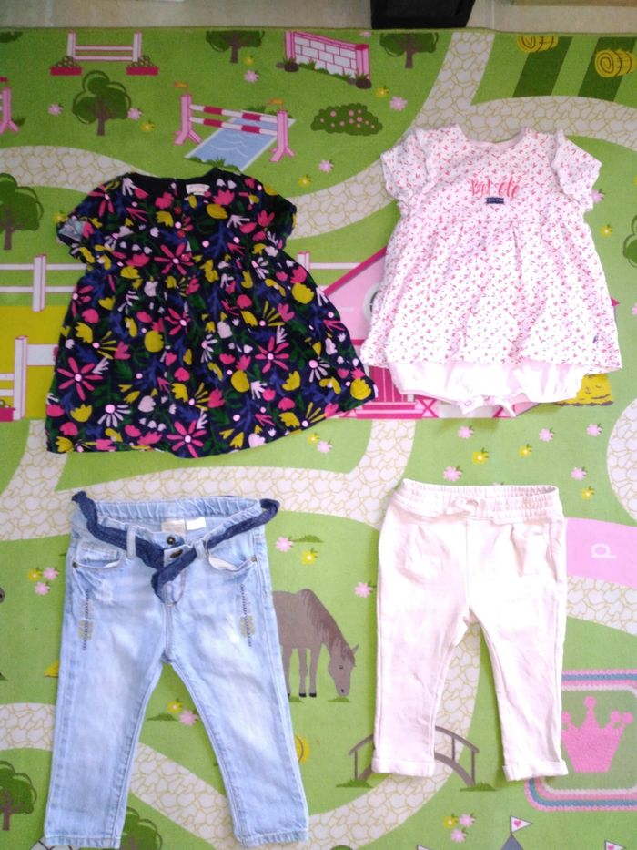 Lot de 51 vêtements fille 9 mois - photo numéro 7