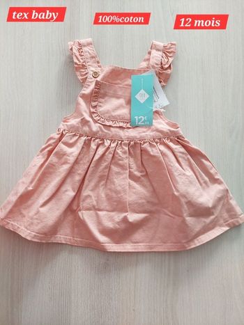 Robe d'été avec chemise fille 12mois