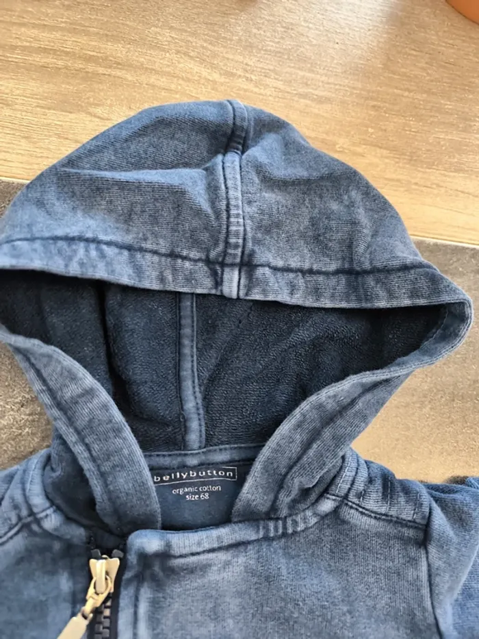 Gilet zippé garçon 6 mois BellyButton - photo numéro 5