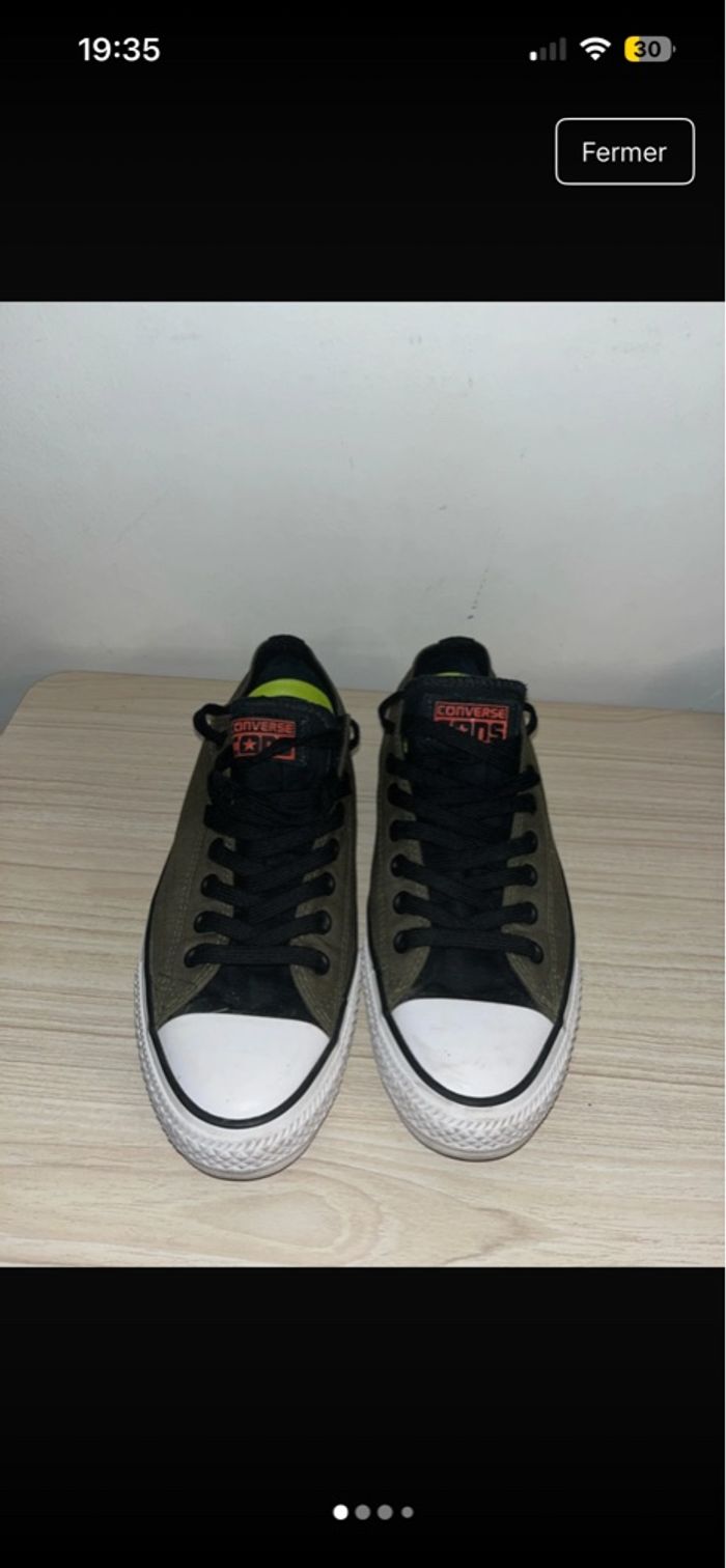 Chaussures converse verte - photo numéro 3