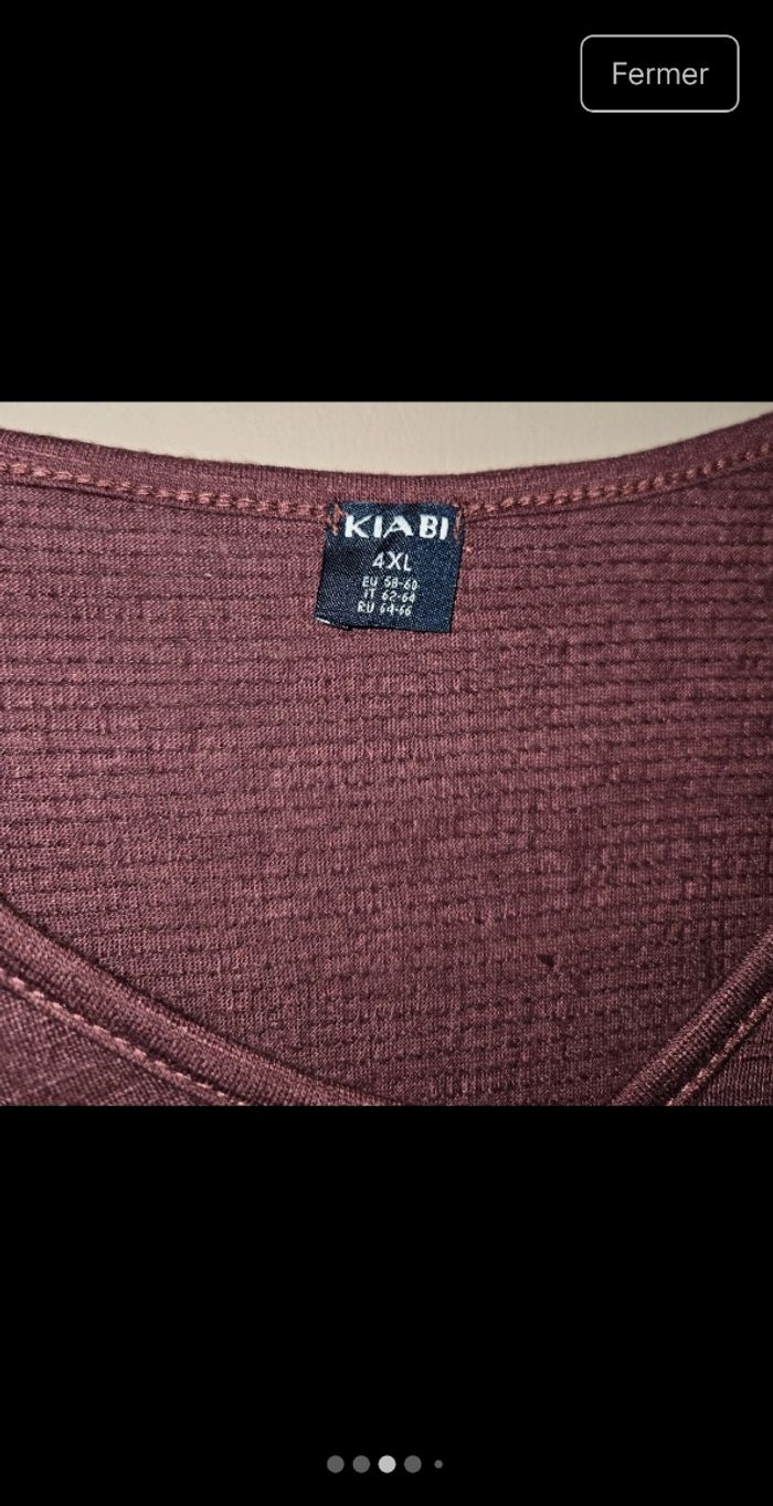 T-shirt bordeaux - photo numéro 3