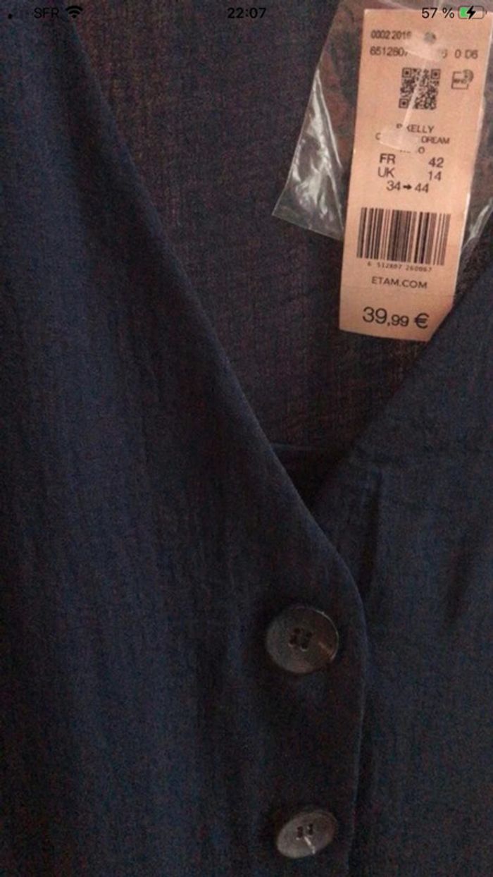 Robe bleu marine etam - photo numéro 3