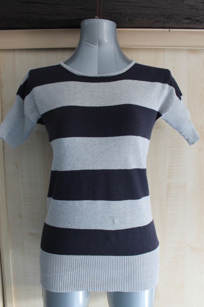 pull long / tunique manches courtes taille 36