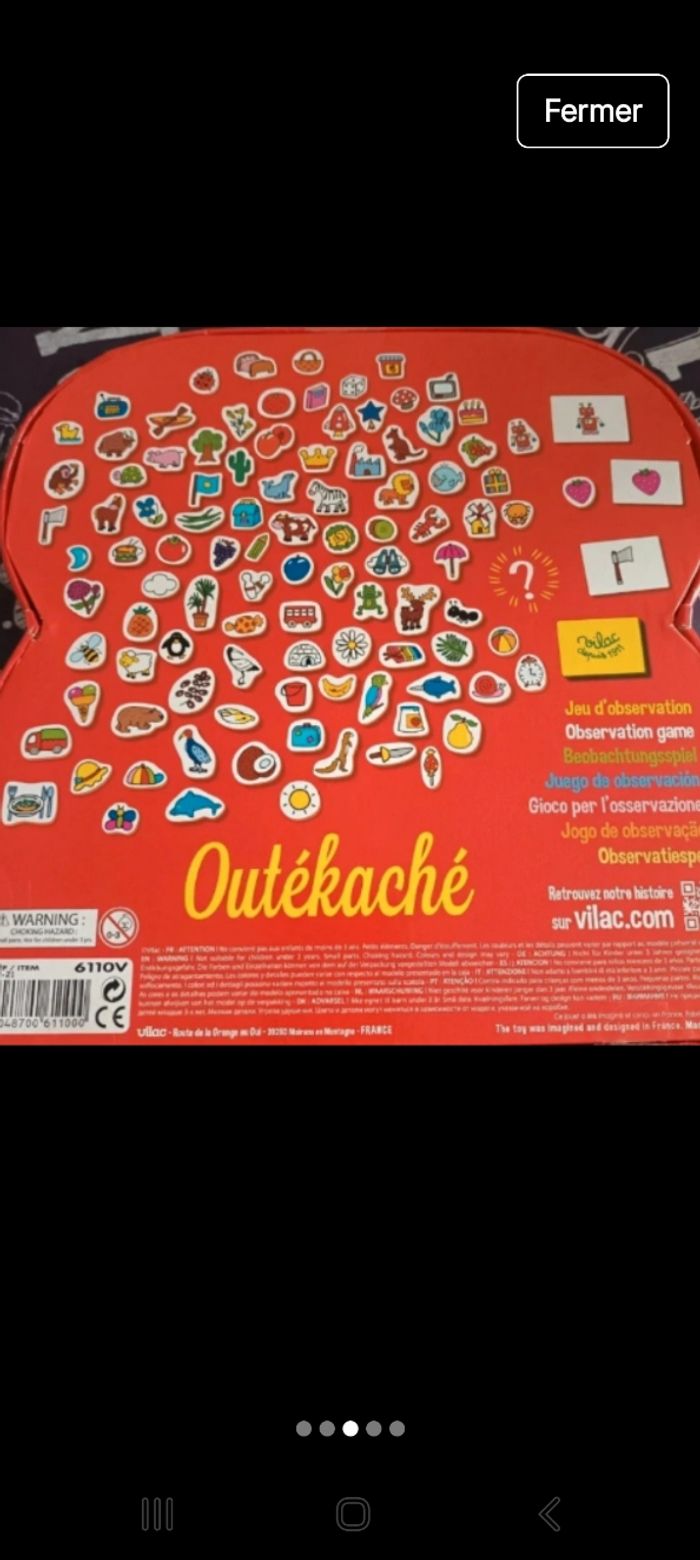 Jeu d observation et rapidité en bois état neuf..jamais servi !!
Marque VILAC - photo numéro 2