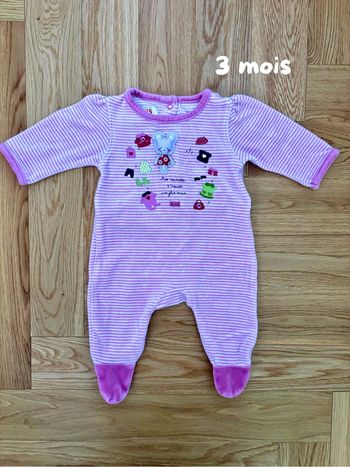 Pyjama velours La Compagnie des Petits